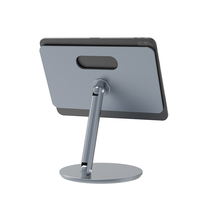 Support magnétique pour iPad, support de tablette réglable en alliage d'aluminium, support de bureau pliable pour iPad