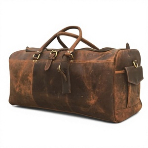 Ready Stock B.S International Indian-Made Luxury Genuine Leather Duffle Bag Zipper Closure Large Capacity Eco-Friendly Clothes - Product Image 4