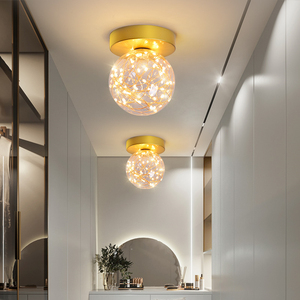 Plafonnier LED en forme de boule de verre, design moderne, <span class=keywords><strong>ciel</strong></span> étoilé, nuit G9, Lustre pour chambre d'enfant, escalier, cuisine, <span class=keywords><strong>luminaire</strong></span> décoratif de plafond - Product Image 2