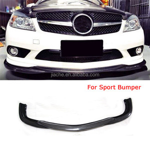 Lame de pare-choc avant en Fiber de carbone, accessoire pour voiture, Mercedes Benz classe <span class=keywords><strong>C</strong></span> W204 C63 AMG <span class=keywords><strong>Sport</strong></span>, 2008 — 2011, tuning - Product Image 6