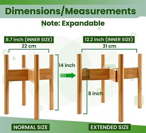 Su misura pianta di bambù naturale Stand per piante <span class=keywords><strong>da</strong></span> interno, all'ingrosso di bambù alto vaso di Base per camera <span class=keywords><strong>da</strong></span> letto di visualizzazione supporto in legno - Product Image 5