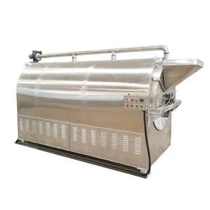 Dongyi Industriële Roestvrijstalen Gas Elektrische Verwarming Pindabrander Machine Zaden Noten Roostermachine