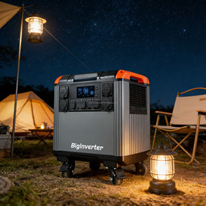 Station d'alimentation portable BIGINVERTER 5000W 5000Wh pour l'éclairage de lanternes de camping nocturne et l'utilisation en tente extérieure - Product Image 1