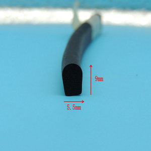 Epdm Adhesive Strip 5.5x9mm Sealing <b>Rubber</b> For Automotive Use - Product Image 1