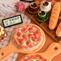 Cabochon in miniatura per Pizza in resina piatta per fai da te Scrapbooking gioielli che fanno forcina per telefono decorazione accessori per portachiavi