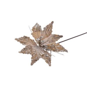 FLOR DE CHAMPAGNE DE TALLO LARGO CON LENTEJUELAS - Product Image 1