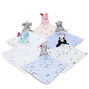 Animal Security Blanket Soft Baby Comforter Toy Plush Doudou