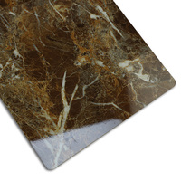 Plaque murale en PVC Delin de haute qualité, effet marbre, résistante à l'humidité, imperméable, écologique, ignifuge, finition brillante, élégante
