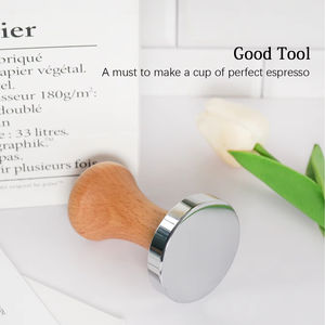 Deriectly Sale 1PCS Tolvas Máquina de molinillo 51/53/58MM Expressed Coffee Tamper Wood Tamper Para <span class=keywords><strong>Handpresso</strong></span> Martillo Cafe - Product Image 4