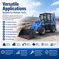 Chargeuse-pelleteuse haute performance FULCORE avec moteur diesel et grande capacité de déchargement pour la construction de fossés de drainage