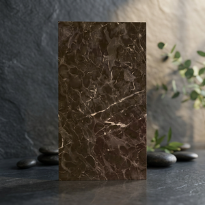 Fredirco Brown Natural Stone Look Glossy Glazed Porcelain Tiles 60x120cm Premium Floor Wall Tile - Product Image 4