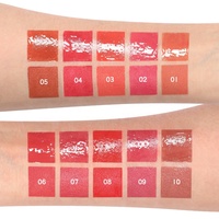 Échantillon gratuit de rouge à lèvres mat à double extrémité et de brillant à lèvres miroir de maquillage avec logo personnalisé Rouge à lèvres liquide brillant non collant Marque privée