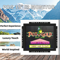 Monitor de Juegos Infrarrojo POG de 19 Pulgadas con Relación de Aspecto 4:3, Pantalla Táctil, USB/VGA, Nuevo, Operado con Monedas, Negro, 1 Año de Garantía para Negocios