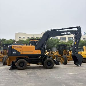 Excavatrice sur pneus Hyundai 210HD d'occasion, 21 tonnes, d'origine coréenne, hydraulique, faible nombre d'heures de travail, à vendre - Product Image 4