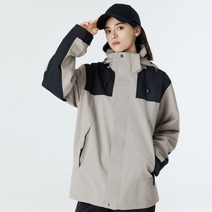 <span class=keywords><strong>Veste</strong></span> unisexe personnalisée 3-en-1 doublée <span class=keywords><strong>polaire</strong></span> détachable, coupe-vent à capuche pour la randonnée, marque privée, OEM clé en main, 7 couleurs - Product Image 5