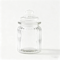 Toples penyimpanan kaca transparan desain Modern, untuk dapur, Jam biji-bijian bumbu, teh, nasi, untuk penggunaan pesta