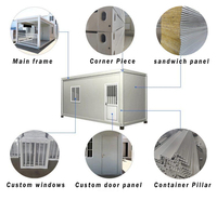 Prix de la maison préfabriquée Maison préfabriquée en kit Maison miniature préfabriquée Maison modulaire Conteneur d'habitation de 20 pieds