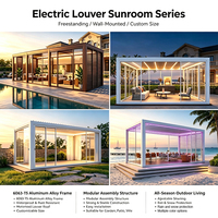 Véranda en verre sphérique autoportante en aluminium, serre en verre ronde, maison en verre pour terrasse sur le toit