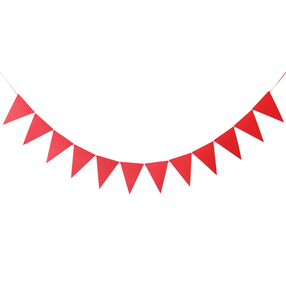 Drapeau triangulaire rouge