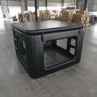 Tente de camping gonflable à deux étages pour le voyage et la randonnée en plein air, avec conception à colonnes d'air stabilisées et rangement facile