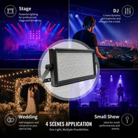 Lumière matricielle LED RGBW à 8 canaux avec contrôle DMX512, boîtier en plastique IP20, dimmable - Éclairage professionnel pour scène et discothèque