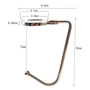 Vendita calda borsa in metallo portatile borsa borsa borsa appendiabiti da <span class=keywords><strong>tavolo</strong></span> resistente - Product Image 3