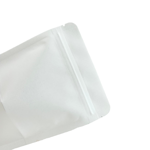 Bolsa de papel Kraft marrón blanco, bolsa Ziplock de pie con ventana para alimentos seguros para mascotas y galletas/Embalaje de azúcar - Product Image 5