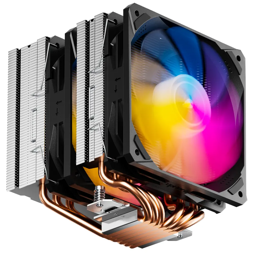 UpHere 120mm yüksek performans 6 Heatpipes RGB AM4 Cpu HAVA SOĞUTUCU