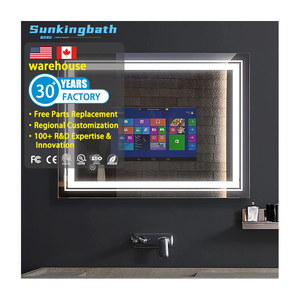 Salida de fábrica Pantalla táctil Rectángulo interactivo Luz LED espejo inteligente Espejo mágico inteligente con TV WIFI - Product Image 1