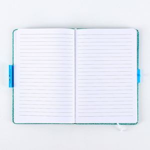 Cuaderno A5 con Brillantina Personalizado de Fábrica, Material de la Cubierta con Logotipo Personalizado, Cuaderno para Estudiantes con Cierre de Contraseña - Product Image 4