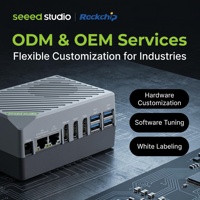 Seeed Studio ReComputer RK3588 Open Rockchip RK3588 8GB 16GB AI Box, Caja de Desarrollo de IA con 6 TOPS, Código Abierto para CV, LLM, VLM, STT, TTS