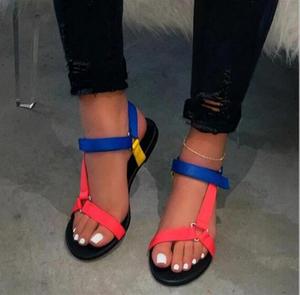 New Summer Wholesale Hot Sale Women Leopard Open Toe Ankle Straps Outdoor Fashion <b>Sandals</b> - Product Image 3