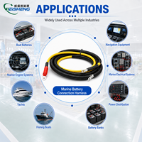 Kabel Charger Baterai Kapal Kustom, Harness Charger Marine Tahan Air IP67 OEM ODM Pabrik ABYC Langsung