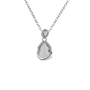 Collier en acier inoxydable imitation chalcédoine chinoise, collier en acier titane, chaîne de clavicule en acier inoxydable - Product Image 6