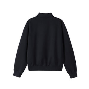 Pull à col polo rétro japonais personnalisé avec logo, pour hommes et femmes, marque de mode, style décontracté ample à manches longues - Product Image 5