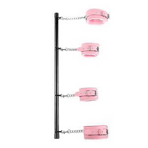 Accessoires de sexe SM, menottes en <span class=keywords><strong>tube</strong></span> d'acier <span class=keywords><strong>métallique</strong></span>, manilles de <span class=keywords><strong>cheville</strong></span>, ensemble de retenue, reliure de couple, jouet de retenue - Product Image 2