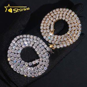 EE. UU. Almacén Envío rápido Sier 5mm Collar GRA Certificado Iced Out Moissanite Tennis Chain Hombres - Product Image 2