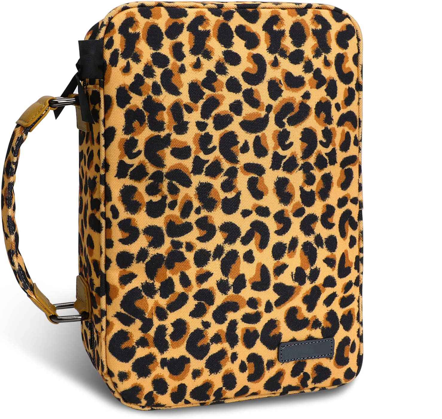 Низкая цена уникальный дизайн Дикий леопардовый узор Библия сумка на молнии Библия чехол христианский Пасхальный подарок Библия чехол