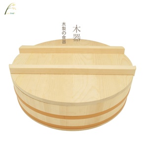 Récipient de mélange de <span class=keywords><strong>Sushi</strong></span> en bois avec couvercle outils de <span class=keywords><strong>Sushi</strong></span> cuisson en bois aliments bacs à riz durable - Product Image 4