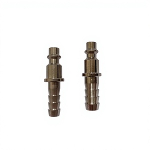 Connecteur rapide pneumatique de type américain, pistolet de gonflage de <span class=keywords><strong>pneus</strong></span> de voiture, connecteur mâle en laiton nickelé pour outils pneumatiques - Product Image 1