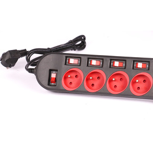 Regleta <span class=keywords><strong>de</strong></span> <span class=keywords><strong>Enchufes</strong></span> <span class=keywords><strong>de</strong></span> 5 Tomas con Interruptor Independiente, Control Maestro-Esclavo, Tipo Europeo - Product Image 3
