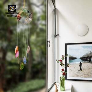 Cloche à vent en agate naturelle <span class=keywords><strong>de</strong></span> style Ins, <span class=keywords><strong>attrape</strong></span>-rêve en cristal, carillon à vent d'<span class=keywords><strong>arbre</strong></span> <span class=keywords><strong>de</strong></span> <span class=keywords><strong>vie</strong></span> pour la décoration <span class=keywords><strong>de</strong></span> la maison - Product Image 3