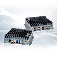Industrie sans ventilateur Mini Box Pc intégré Support informatique personnalisé en alliage d'aluminium I3 I5 I7 Mini Box Pcs avec fentes Pcie