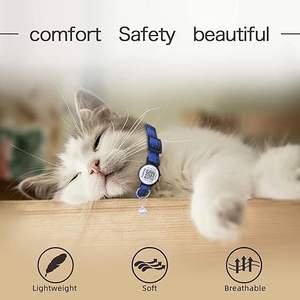 <span class=keywords><strong>Collar</strong></span> de Gato con Airtag de Lujo, con Hebilla de Seguridad Desprendible, Correa Ajustable, Reflectante, de Nailon, para Gatitos - Product Image 6