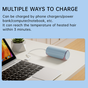Bigoudi Électrique Portable USB Sans Chaleur Anti-Frisottis pour Cheveux Soyeux, Chauffage Rapide Sans Fil, Coffret Cadeau, Idéal pour l'Extérieur - Product Image 5