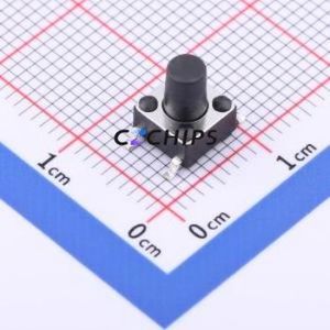 TC-6601-8-260G Tactile Switch SMD-4P,6x6mm Switch Single Pole Single Throw Round Button 2.6N Vertical Mount - Product Image 1