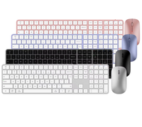 Combo de Teclado y Ratón Inalámbrico Recargable Ultra Delgado C230 con 2400 DPI para PC, Windows y Laptop - En Stock