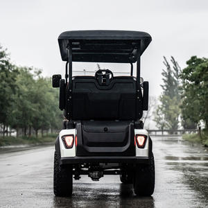 Nieuwe design vierwiel golfkar voor volwassenen, elektrisch aangedreven, 4 wielen, 4-persoons golfkar - Product Image 4