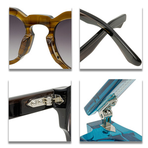 <span class=keywords><strong>Lunettes</strong></span> <span class=keywords><strong>de</strong></span> <span class=keywords><strong>soleil</strong></span> en fibre d'acétate, nouveau design <span class=keywords><strong>2023</strong></span>, vente directe d'usine chinoise, verres en nylon pour femmes et hommes, protection solaire et su - Product Image 5