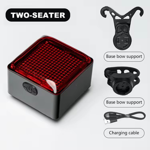 Luz Trasera para Bicicleta de Plástico con Diseño DIY, Impermeable, Recargable, con Sensor de Frenado Inteligente, para Ciclismo Nocturno - Product Image 6
